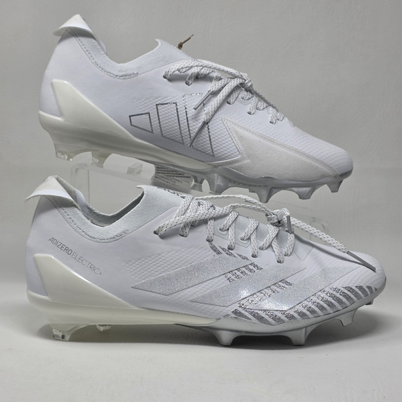Adidas Men\'s Adizero Electric + Football Cleats Size 10 White Gray IE6278 New main image 10